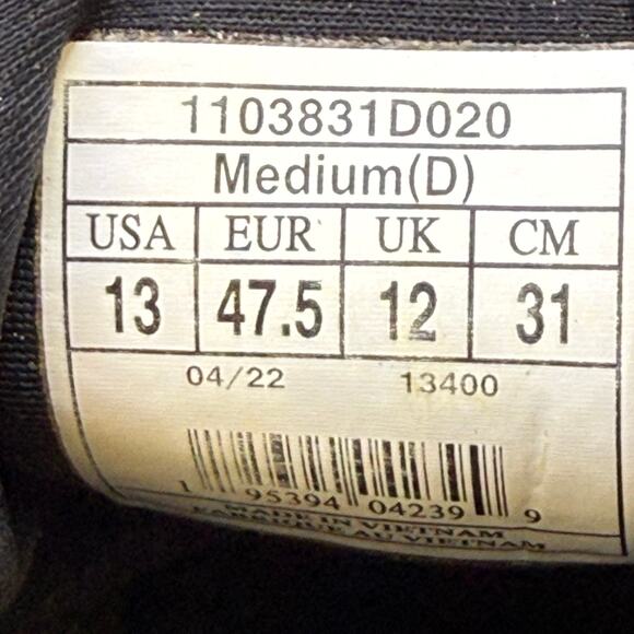 Brooks Glycerin GTS 20 Men's Size 13 Running Shoes Black Sneakers 1103831D020 - Picture 10 of 11